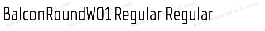 BalconRoundW01 Regular Regular字体转换